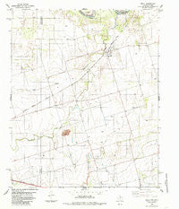 Odell Texas Historical topographic map, 1:24000 scale, 7.5 X 7.5 Minute, Year 1985