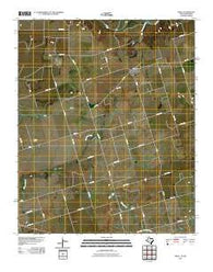 Odell Texas Historical topographic map, 1:24000 scale, 7.5 X 7.5 Minute, Year 2010