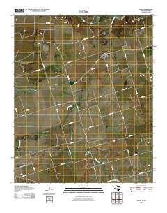 Odell Texas Historical topographic map, 1:24000 scale, 7.5 X 7.5 Minute, Year 2010