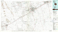 Odessa Texas Historical topographic map, 1:100000 scale, 30 X 60 Minute, Year 1986