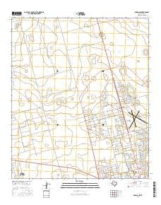 Odessa NW Texas Current topographic map, 1:24000 scale, 7.5 X 7.5 Minute, Year 2016