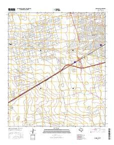 Odessa SW Texas Current topographic map, 1:24000 scale, 7.5 X 7.5 Minute, Year 2016