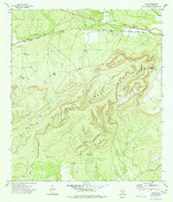 Odlaw Texas Historical topographic map, 1:24000 scale, 7.5 X 7.5 Minute, Year 1974