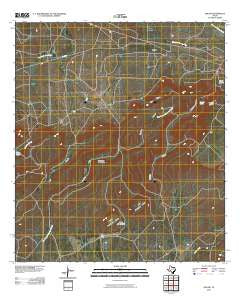 Odlaw Texas Historical topographic map, 1:24000 scale, 7.5 X 7.5 Minute, Year 2010