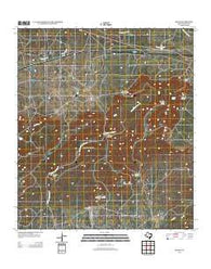 Odlaw Texas Historical topographic map, 1:24000 scale, 7.5 X 7.5 Minute, Year 2012