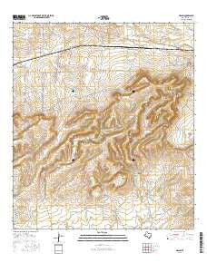 Odlaw Texas Current topographic map, 1:24000 scale, 7.5 X 7.5 Minute, Year 2016