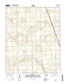 Ogg Texas Current topographic map, 1:24000 scale, 7.5 X 7.5 Minute, Year 2016