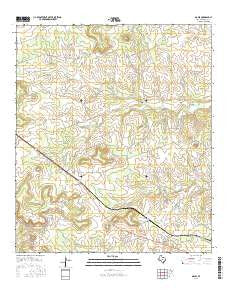 Ogles Texas Current topographic map, 1:24000 scale, 7.5 X 7.5 Minute, Year 2016