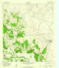 Oglesby Texas Historical topographic map, 1:24000 scale, 7.5 X 7.5 Minute, Year 1957