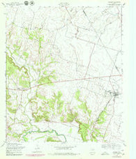 Oglesby Texas Historical topographic map, 1:24000 scale, 7.5 X 7.5 Minute, Year 1957
