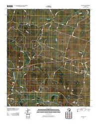 Oglesby Texas Historical topographic map, 1:24000 scale, 7.5 X 7.5 Minute, Year 2010