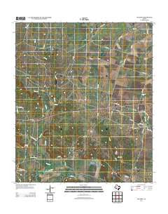 Oglesby Texas Historical topographic map, 1:24000 scale, 7.5 X 7.5 Minute, Year 2012
