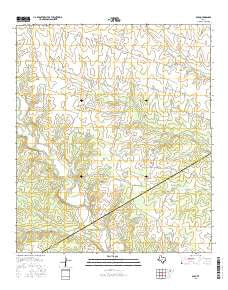 Ohio Texas Current topographic map, 1:24000 scale, 7.5 X 7.5 Minute, Year 2016