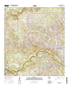 Oklahoma Texas Current topographic map, 1:24000 scale, 7.5 X 7.5 Minute, Year 2016