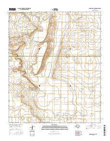 Oklahoma Flat Texas Current topographic map, 1:24000 scale, 7.5 X 7.5 Minute, Year 2016