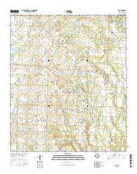 Ola Texas Current topographic map, 1:24000 scale, 7.5 X 7.5 Minute, Year 2016