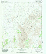 Old Blue Mountain Texas Historical topographic map, 1:24000 scale, 7.5 X 7.5 Minute, Year 1983