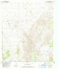 Old Blue Mountain Texas Historical topographic map, 1:24000 scale, 7.5 X 7.5 Minute, Year 1983