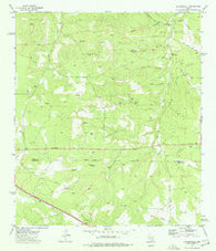 Old Noxville Texas Historical topographic map, 1:24000 scale, 7.5 X 7.5 Minute, Year 1974