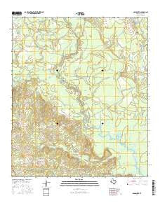 Old Center Texas Current topographic map, 1:24000 scale, 7.5 X 7.5 Minute, Year 2016
