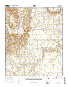 Old Glory Texas Current topographic map, 1:24000 scale, 7.5 X 7.5 Minute, Year 2016