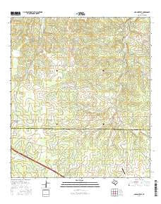 Old Noxville Texas Current topographic map, 1:24000 scale, 7.5 X 7.5 Minute, Year 2016