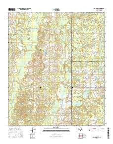 Old Panola Texas Current topographic map, 1:24000 scale, 7.5 X 7.5 Minute, Year 2016