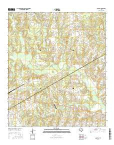 Oletha Texas Current topographic map, 1:24000 scale, 7.5 X 7.5 Minute, Year 2016