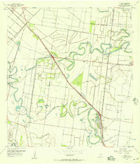 Olmito Texas Historical topographic map, 1:24000 scale, 7.5 X 7.5 Minute, Year 1956