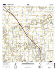 Olmito Texas Current topographic map, 1:24000 scale, 7.5 X 7.5 Minute, Year 2016