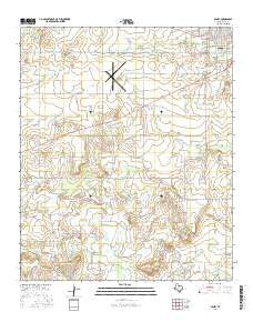 Olney Texas Current topographic map, 1:24000 scale, 7.5 X 7.5 Minute, Year 2016