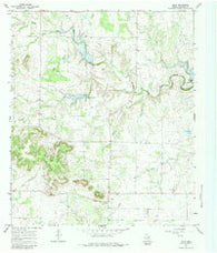 Oplin Texas Historical topographic map, 1:24000 scale, 7.5 X 7.5 Minute, Year 1967