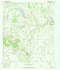 Oplin Texas Historical topographic map, 1:24000 scale, 7.5 X 7.5 Minute, Year 1967