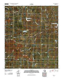 Oplin Texas Historical topographic map, 1:24000 scale, 7.5 X 7.5 Minute, Year 2010