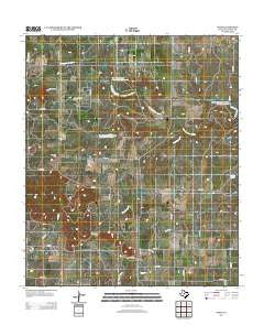 Oplin Texas Historical topographic map, 1:24000 scale, 7.5 X 7.5 Minute, Year 2012