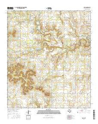 Oplin Texas Current topographic map, 1:24000 scale, 7.5 X 7.5 Minute, Year 2016