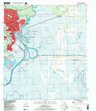 Orange Texas Historical topographic map, 1:24000 scale, 7.5 X 7.5 Minute, Year 1996
