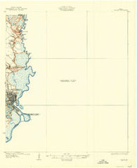 Orange Texas Historical topographic map, 1:62500 scale, 15 X 15 Minute, Year 1932