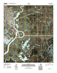 Orange Texas Historical topographic map, 1:24000 scale, 7.5 X 7.5 Minute, Year 2010
