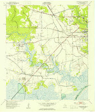 Orangefield Texas Historical topographic map, 1:24000 scale, 7.5 X 7.5 Minute, Year 1943