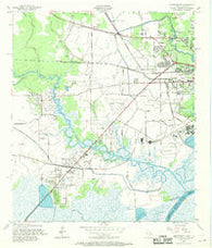 Orangefield Texas Historical topographic map, 1:24000 scale, 7.5 X 7.5 Minute, Year 1957