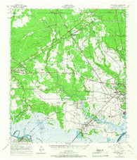 Orangefield Texas Historical topographic map, 1:62500 scale, 15 X 15 Minute, Year 1957