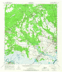 Orangefield Texas Historical topographic map, 1:62500 scale, 15 X 15 Minute, Year 1957