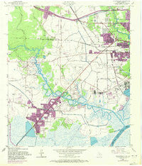 Orangefield Texas Historical topographic map, 1:24000 scale, 7.5 X 7.5 Minute, Year 1957