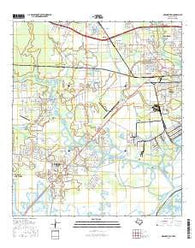 Orangefield Texas Current topographic map, 1:24000 scale, 7.5 X 7.5 Minute, Year 2016