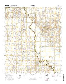 Orla SE Texas Current topographic map, 1:24000 scale, 7.5 X 7.5 Minute, Year 2016