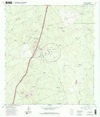 Orvil Texas Historical topographic map, 1:24000 scale, 7.5 X 7.5 Minute, Year 1965