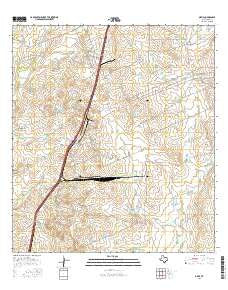 Orvil Texas Current topographic map, 1:24000 scale, 7.5 X 7.5 Minute, Year 2016
