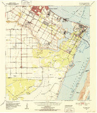Oso Creek Texas Historical topographic map, 1:62500 scale, 15 X 15 Minute, Year 1951