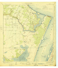 Oso Creek Texas Historical topographic map, 1:62500 scale, 15 X 15 Minute, Year 1925
